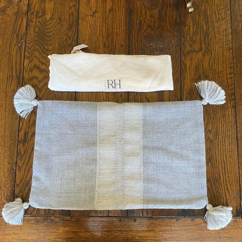 $150 NWT Restoration Hardware Alpaca Wool Lumbar Pillow Sham 13 x 21